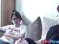 English babe falls for a fake producer and tastes his cum