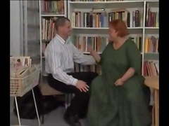 BBW Librarian Gets Laid