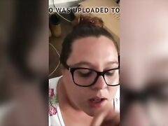 CHUBBY deepthroat cum in mouth