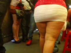 Bbw mini skirt uppie