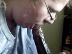 Chubby Teen Slut Sloppy Sucks BBC !!