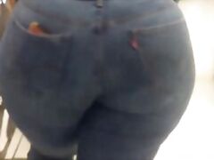 Levi' s on my woman's big butt.
