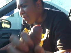 Chubby Young Car date SWALLOWS 2 cumshots on hidden camera